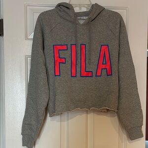 FILA Pullover Cropped Hoodie